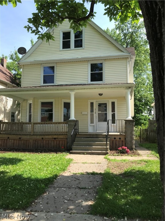 This Stately Colonial Is So Spacious! This home has 1885 sq. ft. There is beautiful woodwork throughout the home as well as hardwood floors on the main level.
As you enter the home you will love the spacious foyer, leading to the living room and formal dining room. The kitchen has an eating area and ceramic flooring. There are sliding glass doors to the backyard. There are 3 bedrooms upstairs and an updated bath. The third level has a bonus room that could be used for storage or a 4th bedroom. There is also a 2 car detached garage.