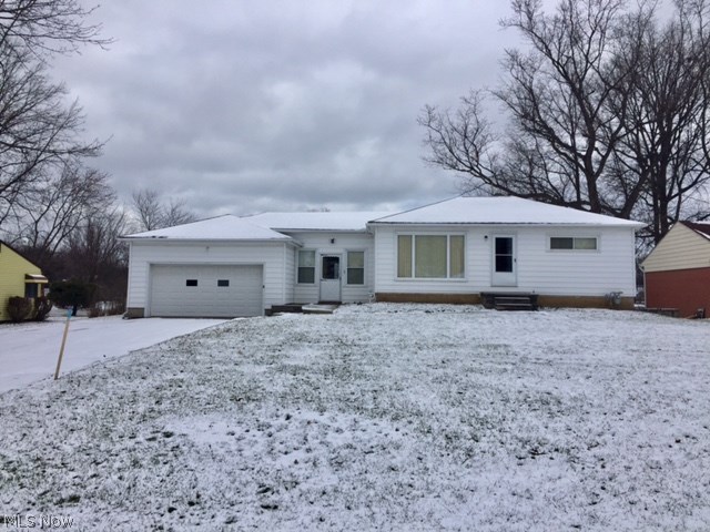 3 bedroom, 1 full bath Ranch Home with 2 car attached garage with breezeway and full basement.  Central Air.  Backyard overlooks large grassy area of school.  Great opportunity with super location.