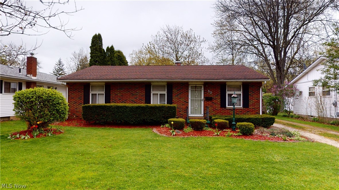Great brick 3-bedroom Ranch with open living room/dining room floor plan, sliders to backyard.  Eat-in kitchen with oak cabinets and all appliances leads to first-floor laundry with walk-in pantry/closet, washer and dryer also stay.  Family room with wall heater/a/c and storage closet also has slider to fenced backyard and patio.  Three nice-sized bedrooms, master bedroom has half-bath that also connects to laundry room.  Main bathroom has walk-in shower with seat.  Large shed in the backyard has electric and could be moved.  Handicapped features include toilets, walk-in shower with seat, grab bars and ramp to the backyard.  Newer roof, furnace and a/c.  Make this your new HOME today!!