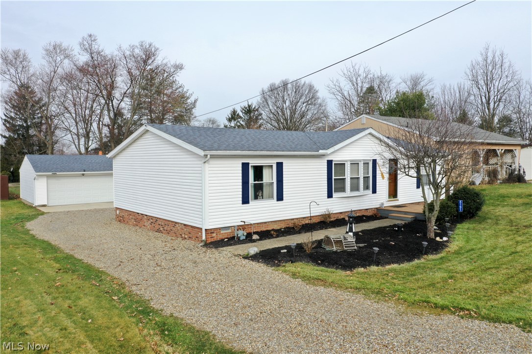 WOW! This fully updated ranch located in Perry Local Schools will NOT last long! Built in 1998, this home has been meticulously maintained over the years. As you walk in the front door you are welcomed by an incredible open concept all situated on the same floor. The spacious living room flows directly into a welcoming dining room. As you make your way through the dining area you will find yourself in the stylishly updated kitchen complete with new cabinets, counter tops, sink, island, and tile flooring all completed in 2018. Off to one side of the living room is your master suite, which on top of a giant bedroom, you get a full master bathroom including a walk-in closet. On the other side of the home are the two spacious spare bedrooms with one more full bathroom. On your way to the back door of the home you will pass the convenient first-floor laundry and utility room. As you make your way out the back door you will find a huge deck perfect for enjoying those beautiful Ohio summer ev
