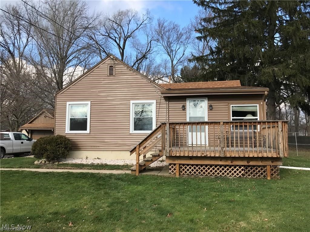 Cute little house close to everything you need!  This 2 bedroom, 1 full bath will be great as a starter home, when wanting to downsize, or even as an investment!  Many updates throughout, including newer roof, windows, and furnace.  Updated kitchen with wood laminate flooring. Beautifully updated bathroom, large living room freshly painted and dining room.  Front and back deck, big back yard, and 1.5 car garage.  Don't miss out!  schedule your viewing today!