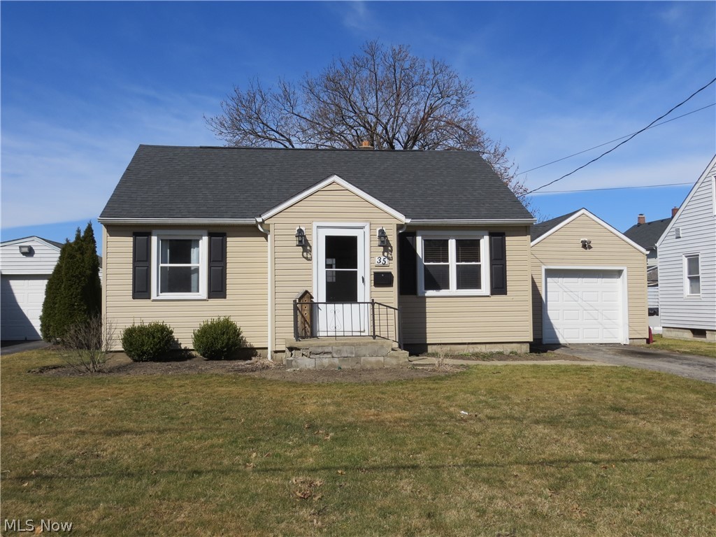 Charming remodeled 3 bedroom Cape Cod on quiet dead end street. Hardwood floors in bedrooms and living room, ceramic tile in kitchen and bath. Kitchen has beautiful maple cabinets and includes all appliances. New roof in 2015, Newer high efficiency furnace and central air. New paint and interior doors in 2021. Full basement is plumbed for a bathroom.