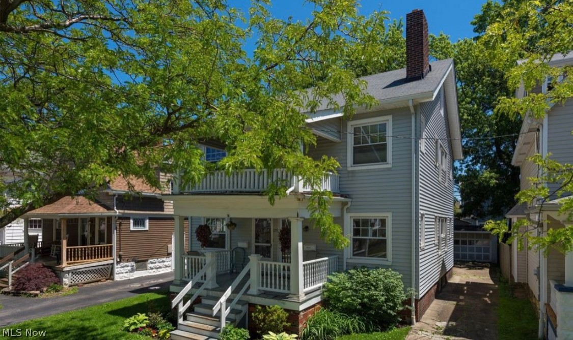 Location Location Location!!  Don't miss this amazing opportunity to own this turn key duplex in this highly sought after Lakewood neighborhood.  This lovely property is just blocks away from the lake front and Lakewood Park as well as walking distance to all that downtown Lakewood has to offer.  The lower unit has been completely remodeled including vinyl plank flooring throughout, new kitchen, new full bath and is ready for the new owner or a new tenant to move right in (possible rent $1,100 to $1,300)!! This wonderful duplex offers two beautiful porches, two spacious back enclosed sun rooms, nice dry basement (with Ohio State Waterproofing's lifetime warranty), newer windows, updated electrical and two new electrical panels.  Both units have spacious living areas with built-ins and unusually large closets and an unfinished 3rd level that can be finished to your liking to add valuable living space.  Upper unit has wood floors under carpet and has a long term tenant in place until Aug