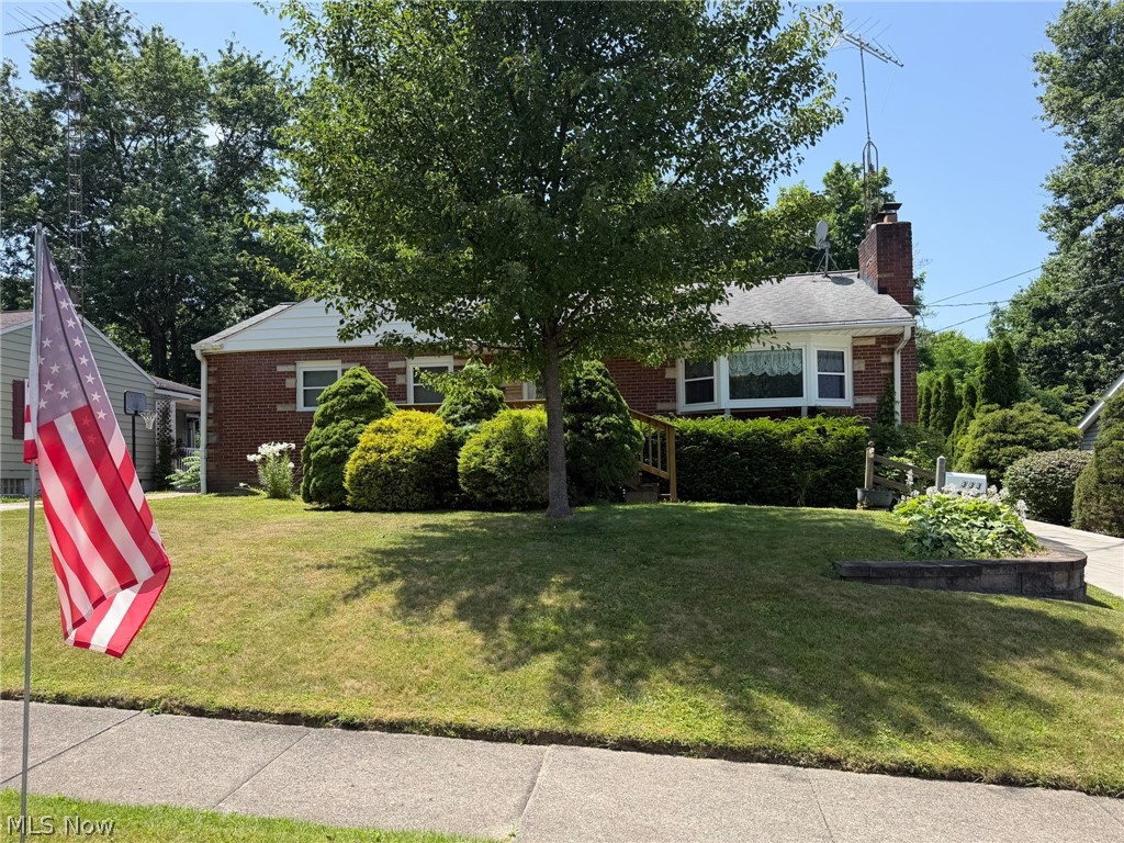 Well-Maintained Brick Ranch, Detached Garage, Concrete Drive, Public Utilities. Live Onsite with Online Bidding Available on Real Estate. Absolute auction, all sells to the highest bidders. 
ONLINE BIDDING BEGINS SUNDAY, AUGUST 2, 2026, AT 9:00 AM, AND LIVE ON-SITE BIDDING WILL BEGIN MONDAY, AUGUST 3, 2026, AT 5:30 PM. Family owned for 50 years. 1954 brick ranch with 1,125 sq. ft. of living area. Good curb appeal with retaining wall, flower bed, front deck, and concrete drive. Updated windows throughout. Front living room with wood-burning fireplace and large bay window. Open, eat-in kitchen with appliances and access to enclosed sunroom. Three bedrooms, two with hardwood floors. Full bath with walk-in shower and storage closet. Built-in linen cabinet and closet in hallway. Full basement with paneling, gas fireplace, laundry hookup, utility sink, and toilet stall. Outside stairway. Modern Tempstar gas forced-air furnace, central air. New gas lines installed from the street. 17 X 23 detached garage with concrete, electric, and door opener. 9 X 16 storage shed. 60 X 150 or .21-acre lot. Shown by appointment or open at 4:00 PM on auction day.