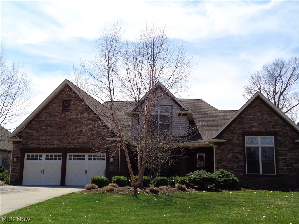 Great location in Mayfair East. Wonderful custom built home with first floor master suite and master bath with whirlpool tub, large walk in shower, tile floor, his and her sinks, and walk in closet.  Also, first floor bedroom or a great office space. Great room with gas log corner fireplace, newer wood flooring and view of the golf course. Crown molding and chair railing. Vaulted ceilings with ceilings fans. Large open eat in kitchen newer wood floor, island, granite counter tops with tile back splash and appliances. Second floor with two bedrooms,  full bath and a loft area with views of the great room. Full basement partially finished recreation room 400 square feet, newer carpet, half bath and plenty of storage. In-ground salt water pool with paver patio and vinyl black fence.  Relaxing view of the golf course and pond with a sprayer from the patio. East Park has a walking path, playground area and a pavilion available for residents. Including a 1 year America's Preferred Home Warranty.