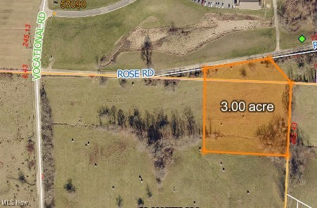 This 3 acre building lot is on Rose Road, east of Vocation Road in Buffalo OH and will be split off from the parent parcel prior to closing. What a great location for your new home!