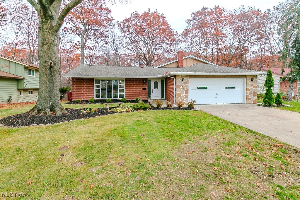 Step through the front door and into a bright, open floor plan featuring a vaulted ceiling that connects the kitchen and dining area. The updated kitchen offers granite countertops, ample cabinetry, a center island, and stainless steel appliances. Adjacent to the kitchen is the inviting great room, also with a vaulted ceiling, complete with a wood-burning fireplace to sit in front of on cold winter nights and a sliding door that leads to the deck with a hot tub. The second floor features three spacious bedrooms, including a primary suite with a walk-in closet and a remodeled bathroom showcasing granite countertop and a walk-in tile shower. The hallway bathroom has also been tastefully updated to include tile bath/shower and granite countertop cabinet. The lower level walk out provides endless possibilities and includes a laundry room, half bath, and a dry bar with a granite countertop—ready to be finished to suit your needs. Sliding door offer easy access to the backyard. The fully fenced backyard is perfect for relaxation or entertaining, featuring a fire pit for cozy evenings and a scenic raven with a creek. Additional highlights include a two-car attached garage located off the foyer for easy entry with pull down attic steps and plenty of cabinets for storage. Some updates include: Sections of the home is  wired for a whole-home generator 2024,  C/A 2025, Water Tank 2024.