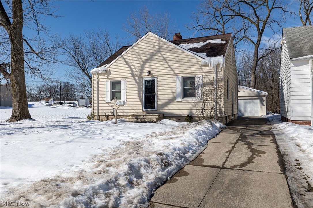 Charming 3-bedroom Cape Cod in the heart of Maple Heights! This well-maintained home features a private second-story master bedroom, bright main-level living space, and a spacious basement with a large bonus room offering excellent potential for finishing. Enjoy added convenience with a 2-car detached garage and easy access to parks, shopping, and highways for a quick commute to downtown Cleveland. Great opportunity to own in a convenient, established community.