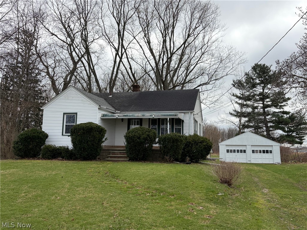 Welcome home to this charming 2-bedroom, 1-bath Ranch with a warm inviting feel throughout. Relax and unwind on the cozy front porch before stepping inside to the updated flooring, lighting, kitchen and beautifully renovated bathroom. The easy clean tilt-in windows add beautiful sunlight to every space. Calm neutral colors were used throughout. A full basement also offers plenty of storage, laundry area, and potential for a rec room! Outside, enjoy 1 acre of land- perfect for pets and entertaining along with a 2-car detached garage, and an additional storage shed.  New gutter toppers on the home. Ideally located for quick access to Route 2 & 90 or the turnpike.  This home offers charm, comfort, and a fantastic location all in one!  Whether you're a first-time home buyer, downsizing or looking for a rental opportunity.... This one is worth a look!  Call now for your private tour!