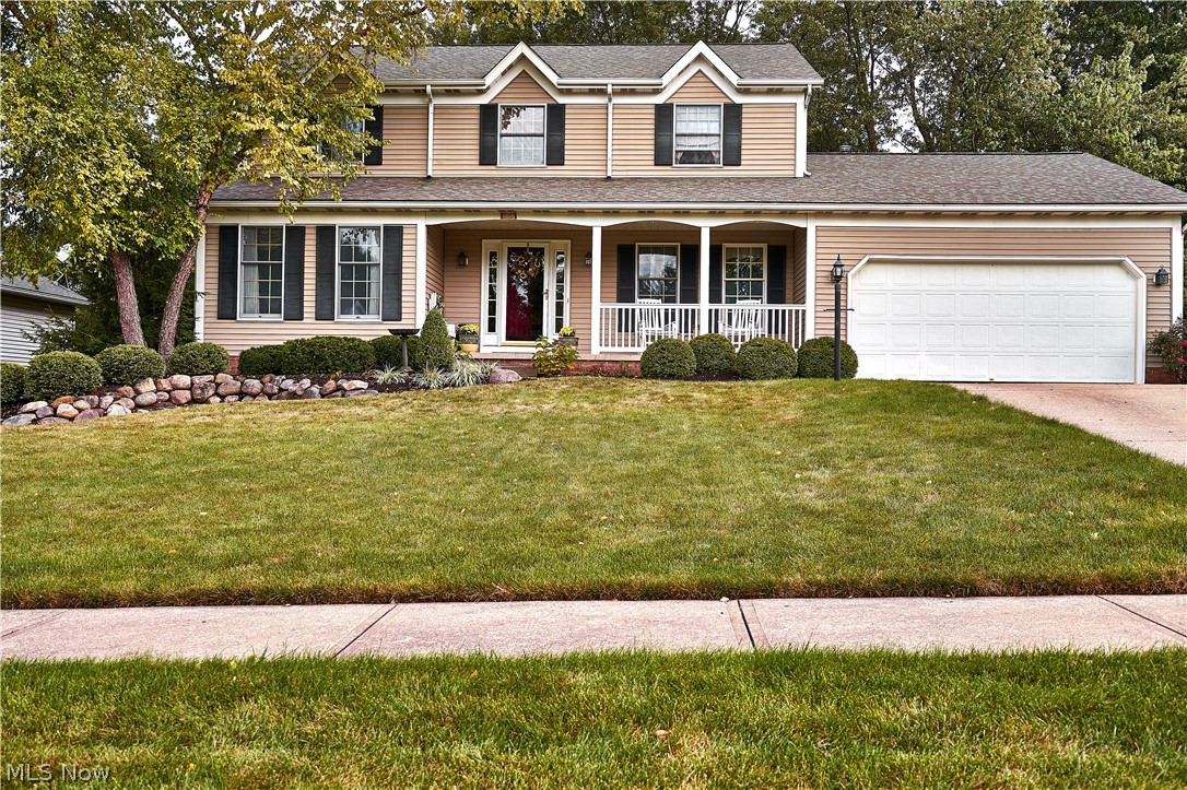 This beautiful colonial home is in a quiet cul-de-sac neighborhood that is now ready to make your family’s dreams come true. It is time for you to enjoy this central location that is close to shopping, restaurants, & easy access to local interstates.  Along w/great Medina school systems for your children, this warm & inviting home has beautiful woodwork throughout, including a family room w/a brick gas fireplace to enjoy cozy evenings. In addition, a large living room for plenty of guests & gatherings. The open concept eat-in kitchen offers beautiful wood cabinets, quartz counter-tops, & slider doors that lead out to your very own private paver patio w/Pergola that is set up w/hot tub hook-ups for all your outside entertainment. First floor also includes laundry room for easy access. Upstairs, you'll find the large master bedroom w/master bathroom that includes a glamour bath & shower. Then lead down the hall to 3 nicely sized bedrooms, along w/another second full bathroom for all your