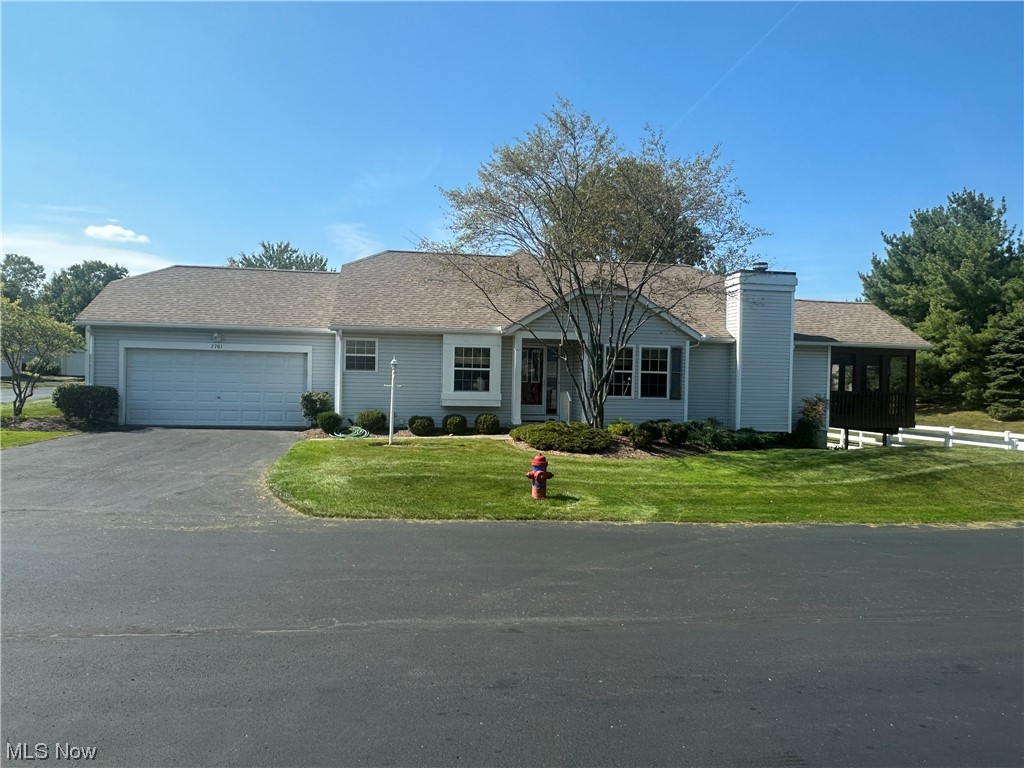 An affordable 2 bedroom, 2 bath ranch condo in the desirable Woodbury Condos.  This unit features a large great room with vaulted ceiling, a fireplace, and opens to a screened porch.  A large master suite has vaulted ceilings.  An eat-in kitchen also has a dining area.  The basement is partially finished, with a lot of storage remaining as well.  There is a 2 car garage, first floor laundry, and so much more.  Come visit the estate sale September 22-24th.