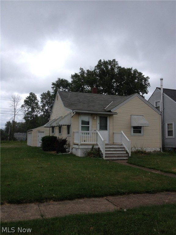 Very quaint home on a corner with no rear neighbors. Kitchen has updated white cabinets, bath was updated in 2006, furnace and AC and Hot water tank are in working order. Garage roof Summer 2014. Basement waterproofed 3 years ago.