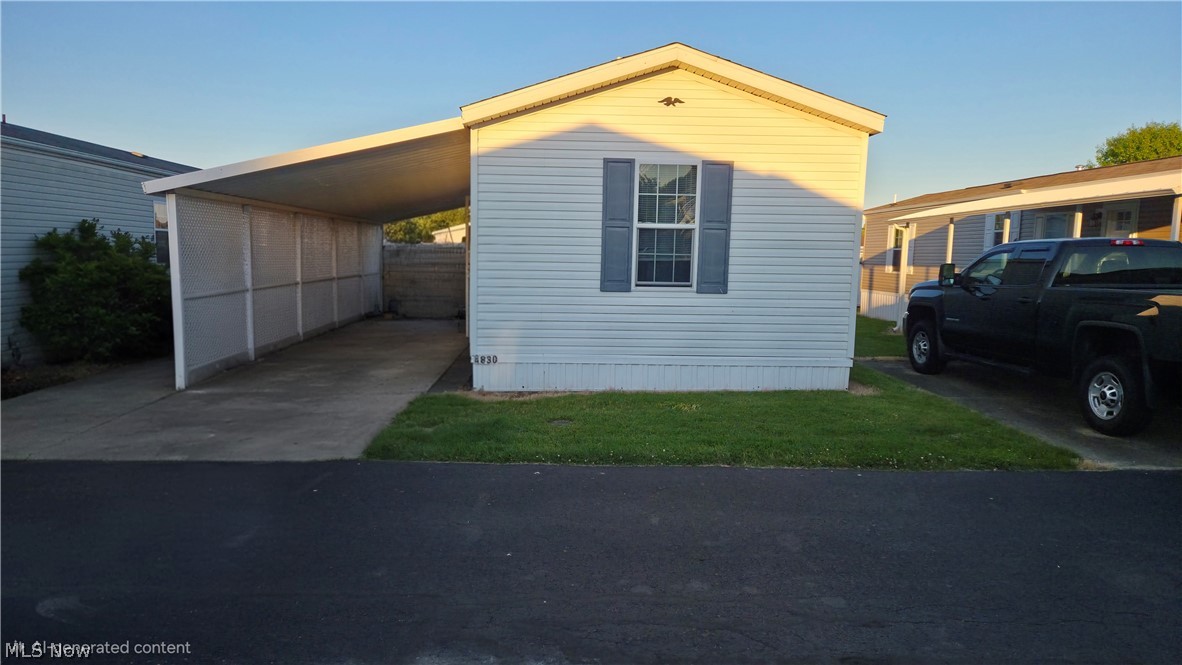 Discover a charming three-bedroom, two-bathroom mobile home located on the north end of Zanesville. This home features a unique and inviting layout that maximizes both space and comfort. With an open floor plan, the living area flows seamlessly into the kitchen, creating a warm and welcoming atmosphere. Each bedroom is generous in size, and the master suite includes its own private bathroom for added convenience. Located in a 55+ community. $350 lot rent includes trash service, lawn care and snow removal.