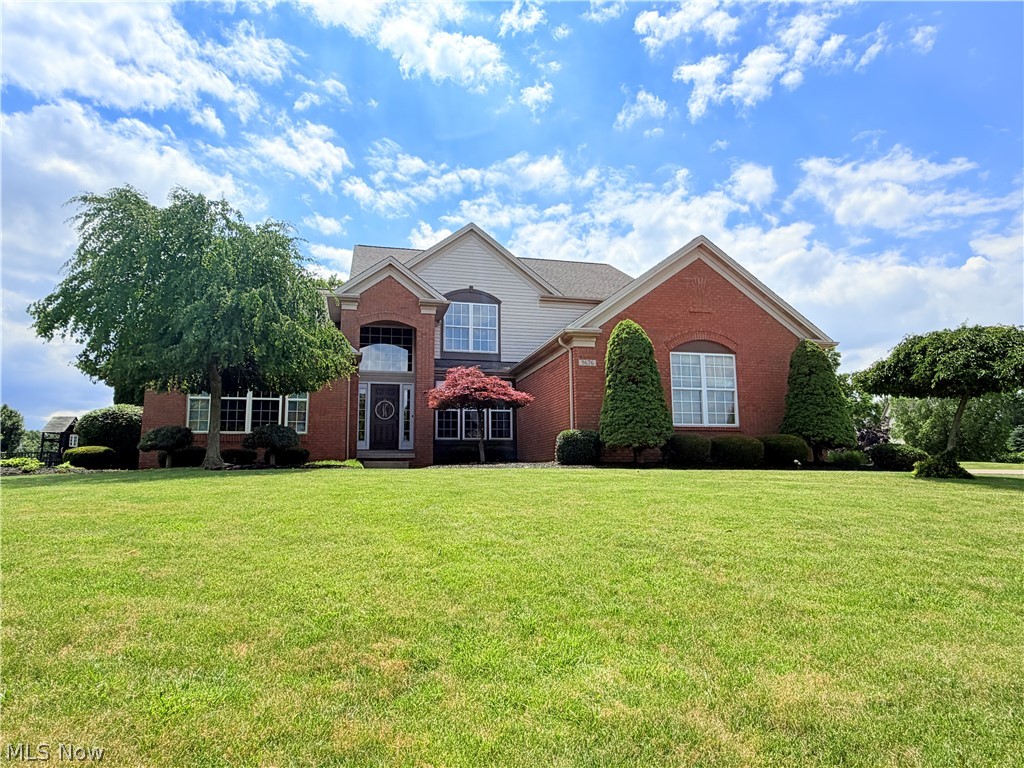Welcome to highly desired Highland Park and to this executive colonial residence on a large 1/2 acre corner lot. Amenities include a community pool, clubhouse, tennis/pickleball courts, playground, and a 20 acre nature park. Outside the home you'll find nicely manicured landscaping, privacy arborvitaes, a doublewide concrete driveway with ample parking, large front and side grass yards, and a large rear concrete patio complimented by a waterfall and garden pond. Imagine listening to the trickling waterfall as you relax or entertain guests in this private backyard oasis. Inside you'll find comfort and convenience on every level. Step inside to a grand foyer with an office and powder room to the left and formal dining to the right. The massive, vaulted living room has a double-sided fireplace and stairwell, both leading to the open concept kitchen space. The first-floor primary suite boasts a vaulted en-suite with walk in closet (w/ bonus storage above). The eat-in kitchen has a large island with custom designed and cut granite that contains bar seating for 7, a great spot for the family or friends to gather. The 3-car garage leads you inside to the convenient first floor laundry room. Downstairs you will find an expansive family room / entertaining space with a billiards table, full bath, gym, play room, and large utility and storage spaces. Upstairs are 3 additional bedrooms and the third full bathroom. One must see this home in person to appreciate the layout & functionality. New Roof 2014. New AC 2018. 16 zone irrigation system. All appliances included. Highland park is conveniently located near highway access and restaurants/shopping. This neighborhood with sidewalks is desired for its amenities, location, manicured entry-ways, low traffic, and the safety that comes with living in a tight-knit community of like-minded neighbors and families. Dues - just $450 annually. Come see why homes in this community don't last long. Welcome home to 3676 Truxton Place.