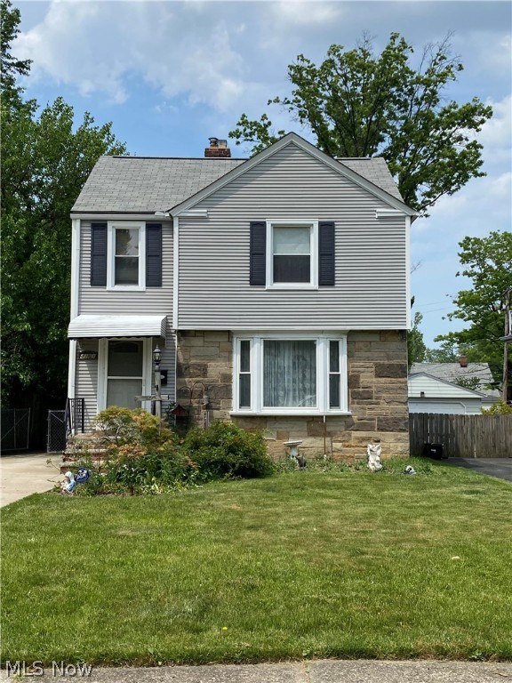 This 2 bedroom 1 bath Colonial is as sound as they come. Over sized detached 2 care garage. The back yard features a beautiful Chalet with electric and a hot tub that remains with the sale. The home is in need of fresh paint, floor coverings & your Chip and Joanna's updating make over ideas!