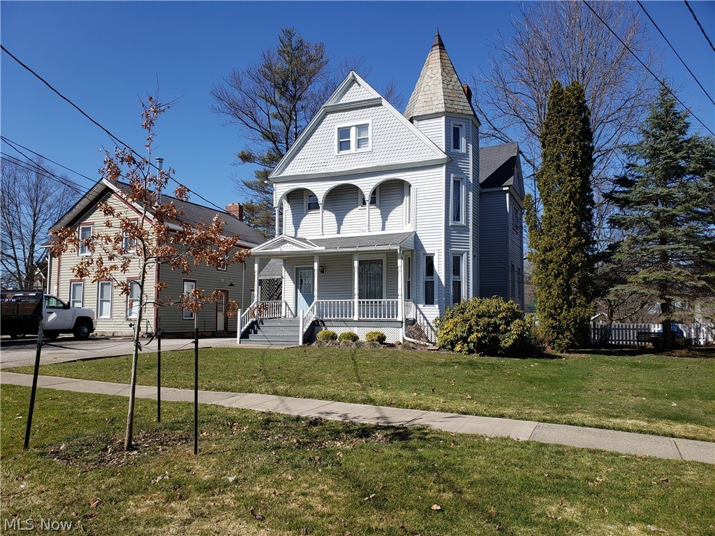 Victorian home offers this great 1st floor apartment. The fireplace is for appearances only, but what charm. When you view the video you will see all of the 5 major appliances in the kitchen(the dryer has been added). Please note the 2nd bedroom size is off since it is more of an L shaped room with a section 10x7 and the leg end adds another 3 x 4'11" to the room and there is no closet in this room. The hallway and foyer are big enough for an extra dresser, desk or something. You Get the front and rear porch and the mowing and plowing are included. You pay the gas, electric and monthly water/sewer/trash and can bring your own a/c unit if you wish and get your own p.o. Box. You have the front porch and the cute back deck. You get one parking spot at the back deck and your other parking spot is behind the cottage.