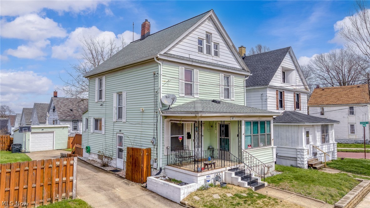 Discover this beautifully maintained 5- bedroom colonial, perfectly situated for effortless commuting near I-77, shopping, and the heart of downtown Akron.  This home offers true peace of mind with extensive recent updates, including a newer HVAC, central air, hot water tank, energy efficient windows, and a fresh garage door and opener.  The interior flow leads beautifully to a private, fenced in backyard- your personal oasis for quiet evenings on the deck.  To top it all off, a one-yearhome warranty is included for total confidence.  Don't miss out.  Call today to schedule your private tour.
