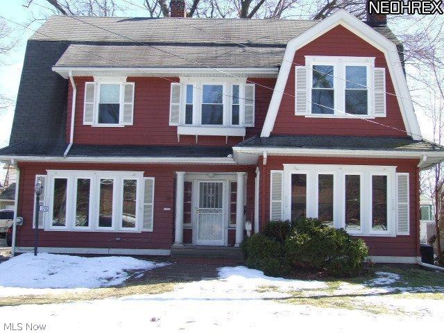 Charming 4BR, 1.5BA Colonial with a lot of original CHARM retained!  Huge fireplaced living room, formal dining room with built-in corner china cabinet with leaded-glass doors, eat-in, updated kitchen, large sun room and half-bath on first floor.  Second floor has 4 large bedrooms, full bath, large hallway between rooms with a window-seat alcove.  There is a grand, curved stairway, some original light fixtures, spacious foyer, hardwood floors and many other things that retain the original charm this house was built with.  There is a large, 2-room attic that could be turned into livable space or used for additional storage.  All windows, including basement, were replaced within the last year, along with C/A. 1st floor half-bath and 2nd floor full bath have been updated.  2-car detached garage, Home Warranty.  See it today!  Home needs waterproofed and has some termite damage, probably needs to go cash or 203K.  Great potential!!