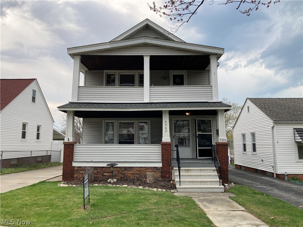 Upper Unit of lovely duplex with new roof and newer furnace and hot water tank. Two nice sized bedrooms, large living room and large dining room, with eat-in kitchen. Basement for storage. Close to shopping and schools. Easy access to I-480. $35 application fee each (credit and background check). No housing vouchers.