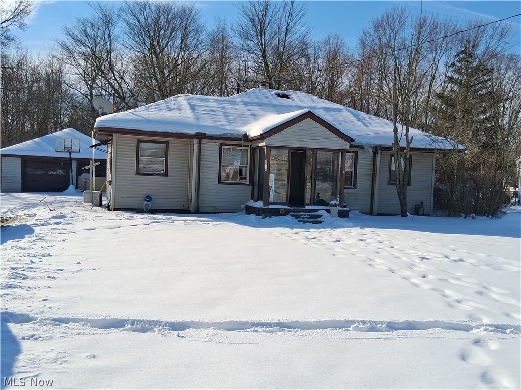 Home needs remodeled. Great opportunity for a ranch home with a 24 x 28 garage on spacious lot in an established neighborhood. Priced to sell! Home features some new plank flooring and a partially finished basement. Roof shingles are older, some gutters will need replaced & older wood windows. Needs to be cash buyers or strong conventional financing, no FHA. Selling "AS IS". Estate sale.