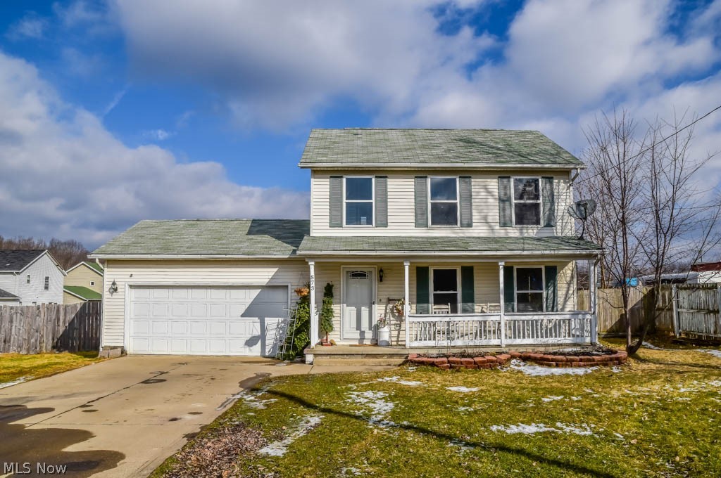 Beautiful, newly renovated 3 bedroom, 1.5 bath colonial with a deep, fully fenced backyard! This home is filled with updates such as a new furnace and hot water tank in 2015, a front door, carpet and tile flooring! Prepare your favorite dishes in the modern kitchen with stainless steel appliances, freshly painted cabinets and tile flooring. Enjoy family meals in the dining room with a sliding door to the back deck. The spacious living room provides a great area to gather with friends and family. Convenient half bath on the main level. Upstairs, there are 3 bedrooms and an updated full bath with tile flooring. Extra square footage with a 21x12 finished rec room on the lower level! 2-car attached garage, too. Super deep, fully fenced backyard offers an incredible amount of outdoor entertainment space with a new deck and patio. Great curb appeal with a covered front porch. Convenient location near shops and restaurants! Come see all this home has to offer!