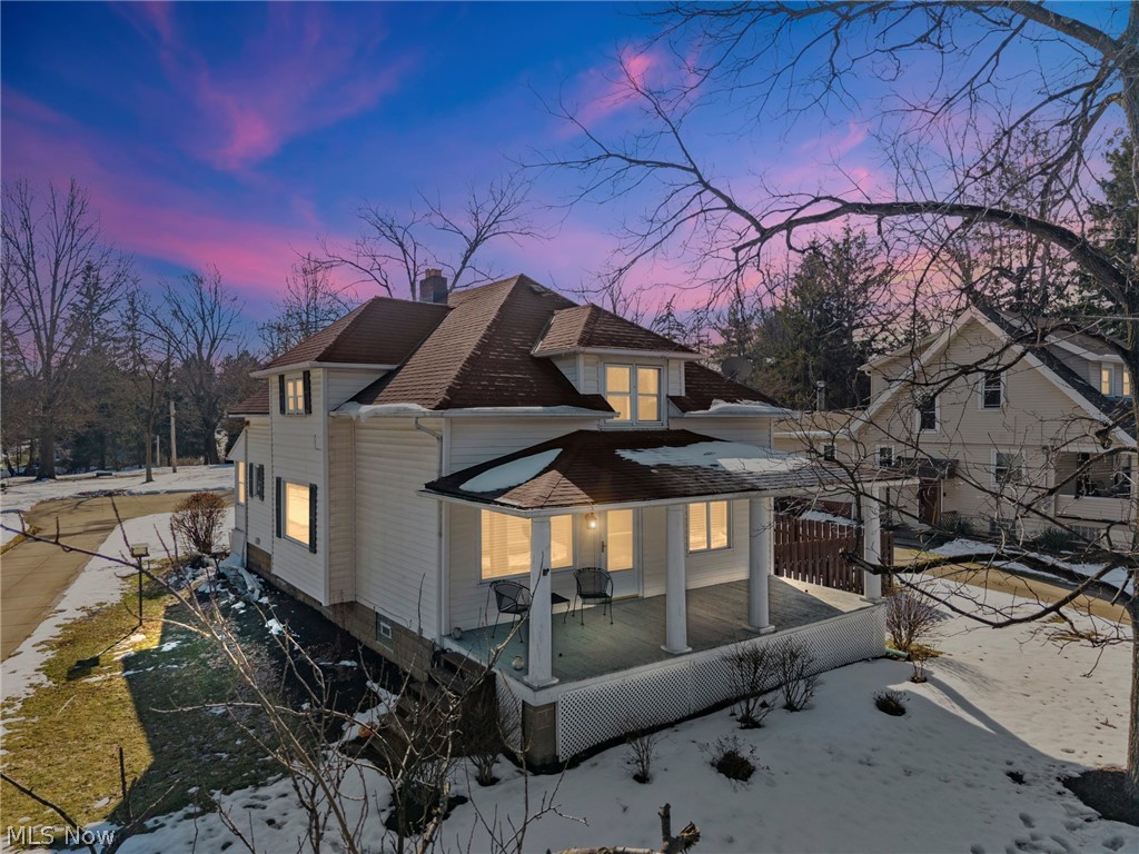 Beautifully maintained 4-bedroom, 2.5-bath home situated on a scenic .84-acre lot in desirable Independence. Surrounded by mature trees, lush landscaping, and a peaceful stream along the southern portion of the property, this home offers privacy and natural beauty in every season.
The first floor features refinished solid oak hardwood floors, creating a warm and inviting atmosphere throughout. The renovated kitchen (2024) showcases newer appliances, modern updates, and opens to a charming side room, perfect for a bright breakfast nook or an inviting home office.
The home offers spacious bedrooms and a functional layout ideal for everyday living and entertaining. A full bathroom in the basement was beautifully updated and remodeled in 2017, adding valuable additional living flexibility.
Major improvements provide peace of mind, including a brand-new heater (2026) and updated electrical box (2024). Outdoor living is a highlight with a fully covered front porch with classic pillars, an enclosed rear sunroom for quiet enjoyment of the outdoors, and a newer concrete patio (5 years) ideal for gatherings. The concrete driveway and garage floor were also replaced 5 years ago.
Enjoy summer evenings in the expansive backyard shaded by beautiful mature trees, with plenty of space for recreation, gardening, or relaxing by the stream. This home combines thoughtful updates, timeless charm, and exceptional outdoor space all in a sought-after Independence location.