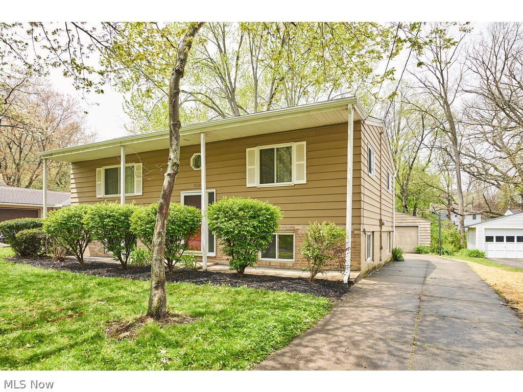 Welcome home to 1094 Middlecoff Drive- a 4 BR 2 BA home with a brand NEW roof, new gutters (2019), updated windows, a large deck that overlooks a private yard & creek and more! Walk up to main level with hardwood floors, a generously sized living room with large picture window & ventless gas fireplace. Dining room with ceramic tile floor has newer Andersen slider out to wood deck overlooking private yard. Kitchen has concrete countertops, undermount sink, updated subway tile backsplash, gas countertop range, painted wood cabinets & double ovens. Master BR features HW floors & newer Andersen slider out to deck. BR 2 also has HW floors and built-in desk. Full BA with black & white tile floor, pedestal sink & glass shelf. 2 spacious BRs in lower level have carpet & ample closet space. Updated full BA with newer vanity, shower, recessed lighting & tile floor. Lower level family room features carpet & big window for great light. Spacious hallway closets provide great storage.  Spend summer