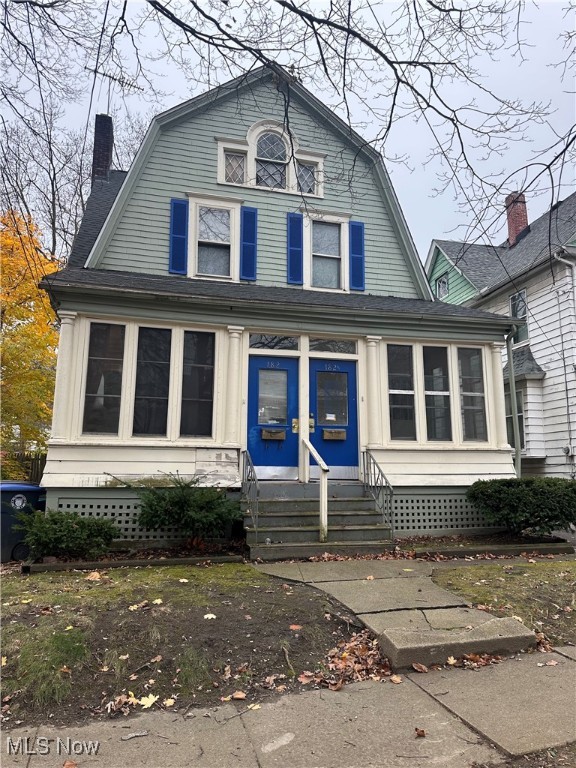 This investment duplex features two 2-bedroom, 1-bath units, both currently rented. Unit 182 is leased for $735/month, and 182 1/2 is rented for $625/month. Lower unit needs renovation if/ when tenant moves out. Both units are in due for a price increase.