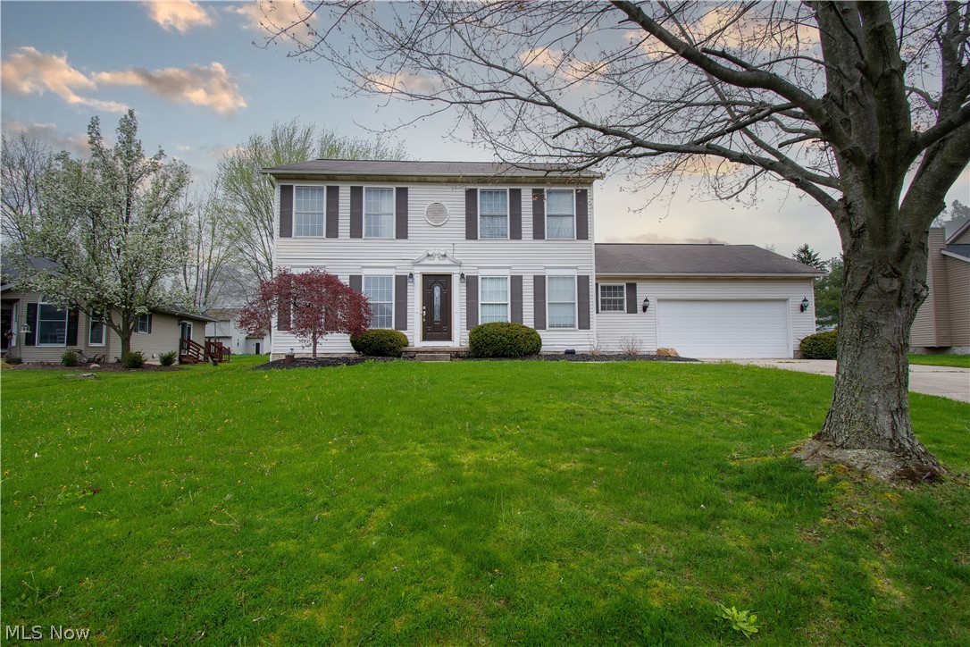This family-friendly home is located in Plain LSD in the beautiful Pebblebrook Estates. Over 2100 sq. ft. of living space, with modern color, bright, and spacious. This fantastic three-bedroom, 2.5-bath home has an open floor plan, including a 1st-floor laundry (with a utility sink)! The eat-in kitchen offers white cabinets, plenty of counter space, stainless appliances, a large pantry, a spacious dinette area & sliding doors to the patio. Enjoy gathering with family and friends in the 19X17 great room, large formal dining room & living room, which would also be perfect for an office. The upstairs offers a roomy master bedroom with two closets & a 13X11 bath featuring a garden tub, his & her sinks & a separate shower & toilet room, and two other bedrooms. The generous two-car garage & basketball court complete the package. Make an appointment for your private showing today!
