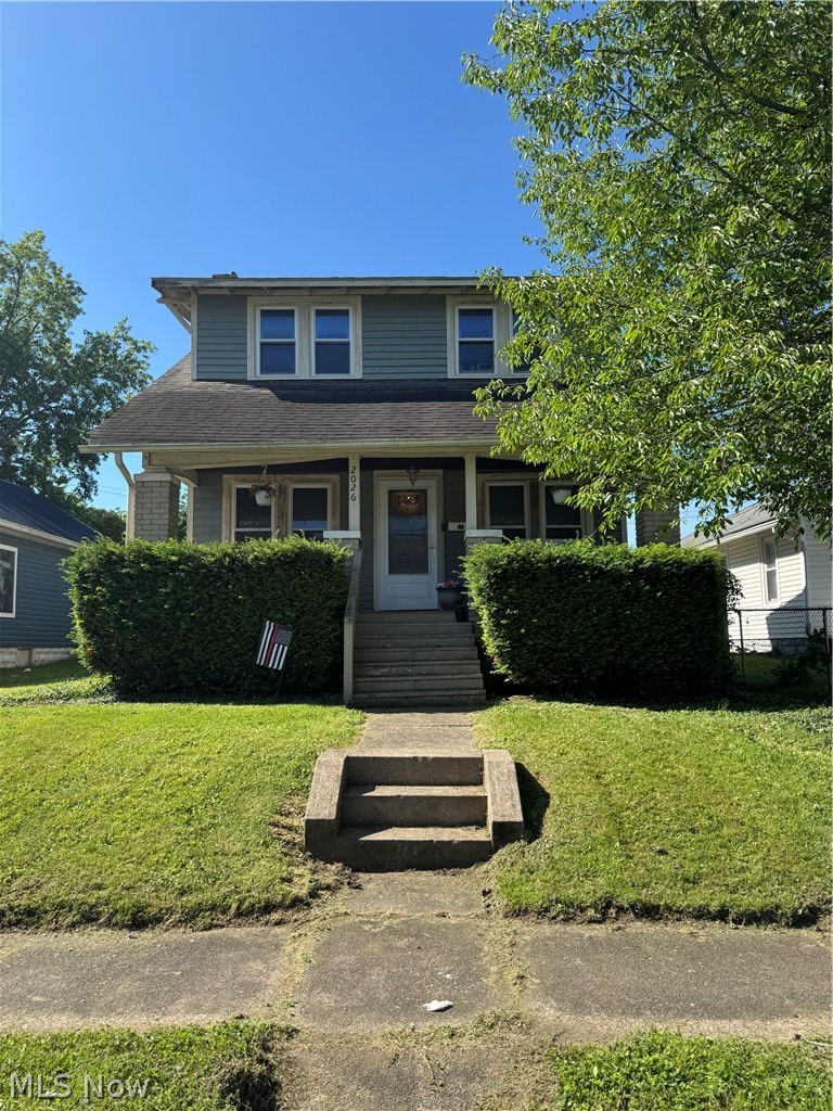 Two bedroom, one full bath home. Fenced rear yard with lovely covered patio. Detached (28 x 24)two plus car garage with rear alley access. Covered front porch. Original woodwork throughout. Per seller: Roof 2015, gas furnace 2024, central air 2024.