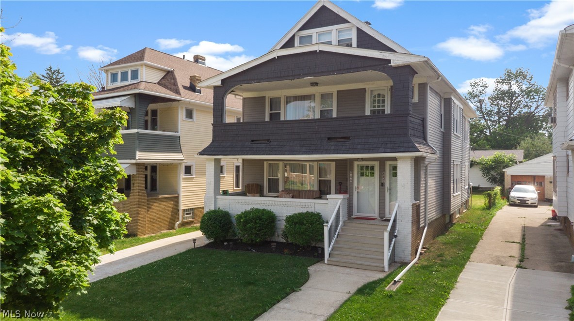 Lakewood! A tremendous opportunity awaits with this completely upgraded to the studs circa 2020 rehab.  Newer electrical, plumbing, roof, flooring, fixtures, cabinets, countertops.  Floorplan redesigned to offer additional full baths in  each unit.  Attic converted to add a lofted owner's retreat with wet bar, sitting area, bedroom, full bath with walk in shower, and walk in closet making the 2nd floor unit the ultimate showstopper.  All finishes and fixtures, paint and decorating are on point in today's styles.  First floor unit is a 2 BR 2 full bath the while second floor is a 3 BR 3 BA.  The rental market in Lakewood is red hot and these units are sure to please any prospects, or with these finishes living in one unit and renting the other is an incredible option over a single family home.  2 car garage, full basement, convenient location with easy access to I 90 or shoreway makes for an easy commute.  There are so many reasons to love this elevated double from location, to finishes, to those gourmet kitchens, the glamour baths, to the updated mechanicals- pick one or pick them all, but regardless, love is in the air on this one.  Hurry and come see it!
