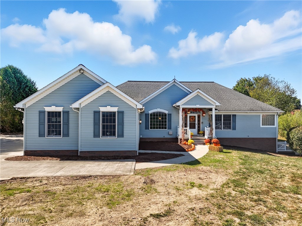 Welcome to this spacious ranch-style home offering over 2,000 square feet of living space on 1.97 acres. Inside, you’ll find fresh New “2025” carpet and paint throughout, creating a move-in ready feel. This home features 3 bedrooms, 4 full bathrooms, and 1 half bath, providing comfort and convenience for everyone. The kitchen is highlighted by beautiful oak cupboards, adding warmth and character. The framed-in basement with a walkout is ready to be finished, giving you the opportunity to expand your living area. Outside, enjoy your own private oasis with a large deck overlooking the property and a charming barn-style shed for storage or hobbies.