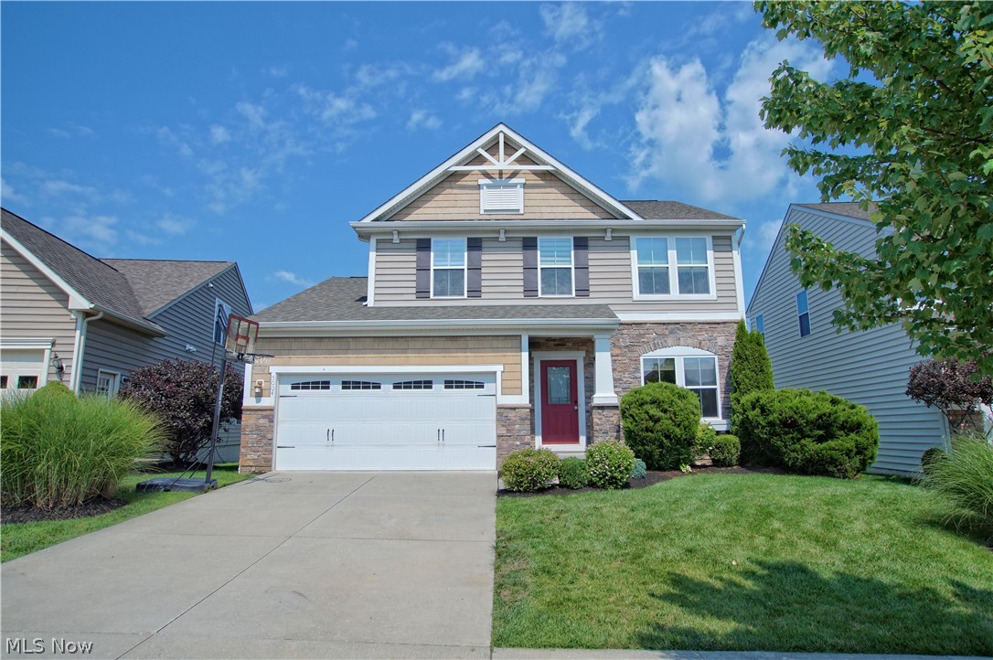Welcome to this beautiful home in Hidden Lakes, Hudson City Schools system & Cuyahoga Falls utilities! Open floor plan with spacious kitchen, large pantry, abundance of cabinetry, seating island and beautiful morning room. Good size dining room and  Family room is open to kitchen for the large gathering. Second floor has 4beds. The master bedroom has a generous walk-in closet, two extra built-in closets and a private bath. The lower level is sure to impress with its newly finished entertainment room with an extra bed/office, built-in storage and bath. Nice backyard deck to enjoy summer activities. Updates include finished basement (2019), Flooring (2018), Second floor bedroom (2020),  Master bath vanity (2021), kitchen appliances (2017-2021) and more.....This development is nicely located with easy access to Interstates and turnpikes, yet so very quiet and is in close proximity to all that the park offers— biking, kayaking, hiking or just a place to seek solitude. 1 year Home warranty