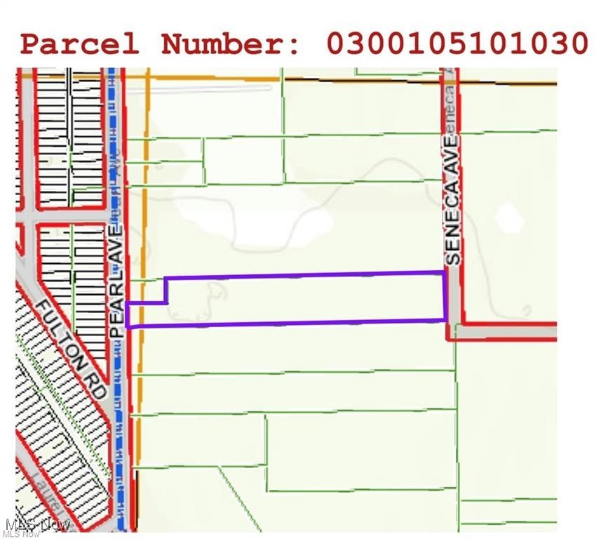 Over 4.5 acres neighboring Sacred Heart Church. Lot runs from Pearl to Seneca.