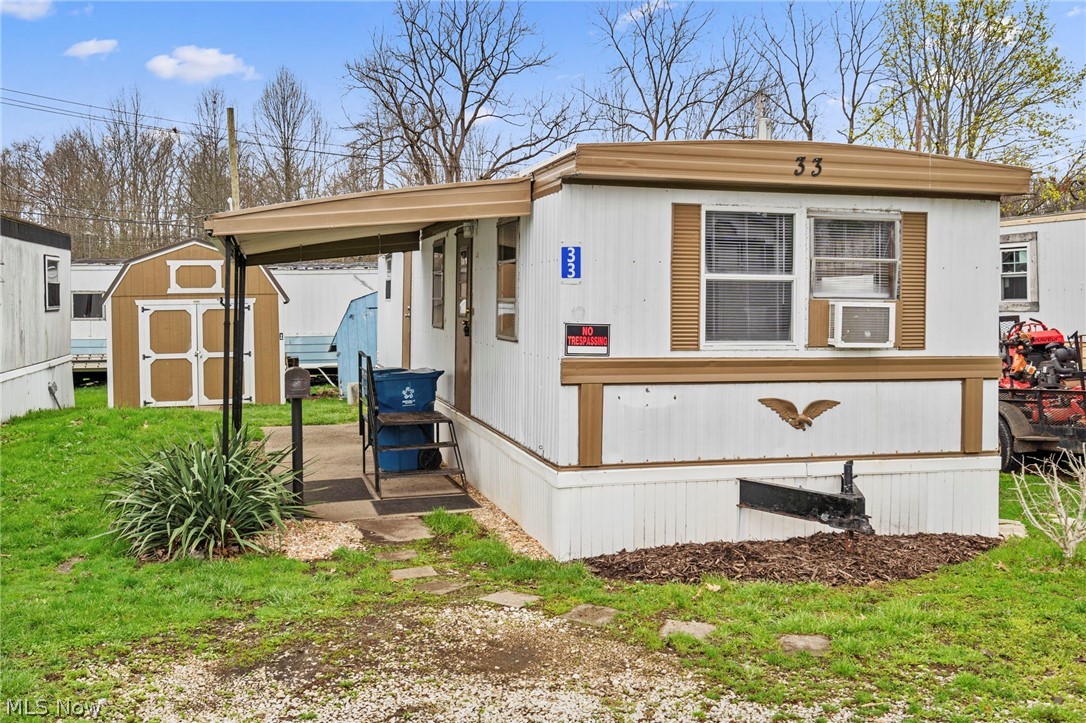 Completely refreshed and move in ready mobile home in Perry Township! This charming home has been
thoughtfully updated throughout, offering a clean, modern feel with low maintenance living. Enjoy brand new carpeting,
fresh paint, and updated window treatments that create a bright and inviting space. The kitchen has been beautifully
upgraded with refinished cabinets and countertops, a stylish new backsplash, and a brand new Frigidaire refrigerator.
Additional improvements include all new light fixtures and new programmable electric wall mounted heaters for added
comfort and efficiency. The bathroom features a new vanity, sink, and backsplash, along with durable vinyl tile flooring. A
new apartment sized washer and dryer add convenience to everyday living. Outside, the home continues to impress with
replaced skirting and freshly painted exterior trim, enhancing curb appeal. There is also a shed to offer extra storage.
Affordable, updated, and easy to maintain this is a great opportunity for comfortable living in Perry Township!