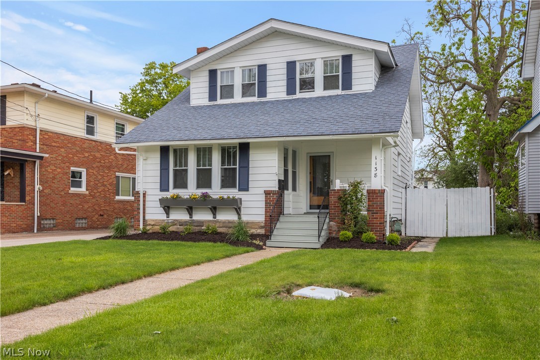 Are you looking for a home that combines old-world charm with modern updates? You've found it! Beautiful original woodwork, built-in cabinetry, and solid wood doors showcase the character and craftsmanship that are nearly impossible to replicate today.

The updated kitchen features newer cabinetry, sleek black hardware, a subway tile backsplash, and stainless steel appliances. A rare first-floor half bath adds everyday convenience.

Upstairs, you'll find three bedrooms and a full bathroom featuring a clawfoot tub and dual vanity. The basement offers ample storage space, an updated full bath, and has been fully waterproofed with a sump pump and battery backup for added peace of mind.

Outside, the home offers wonderful curb appeal with charming window boxes, while the private, fully fenced backyard creates the perfect retreat with plenty of space for entertaining, gardening, pets, or simply relaxing.