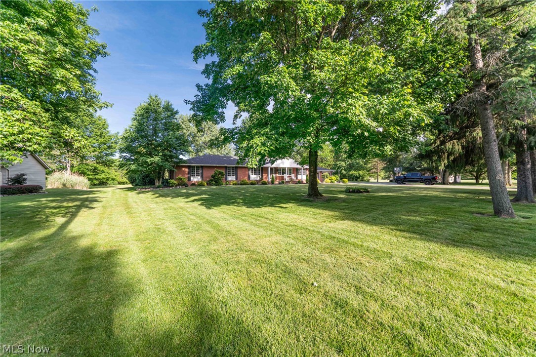 If you are looking in the great city of Avon for no HOA, Ranch living in a Pristine Updated Home that's not your cookie cutter variety, or you may want some land  so you can stretch out a bit. How about a 1300 sq ft outbuilding you can store all your cars, boats , jet skis or anything else? well here it is. Including an updated Eat in Kitchen that's a Chefs dream and opens up to the large family room. There is an office designed so you can work , run a business or have a place for the kids to do their homework, 2 fireplaces, one in the Living room and one in the 44 x 15 basement Rec Room. A 14x12 Sun room off the Master Bedroom where you can sip your morning coffee and enjoy your private peaceful 1 1/4 acres yard. Also many important recent updates Roof 2021,Driveway 2022, Sump Pump 2023, Garage Doors 2023,New entry doors in the outbuilding and garage 2026, many new Windows.   Don't wait , schedule a showing now, this one wont last.