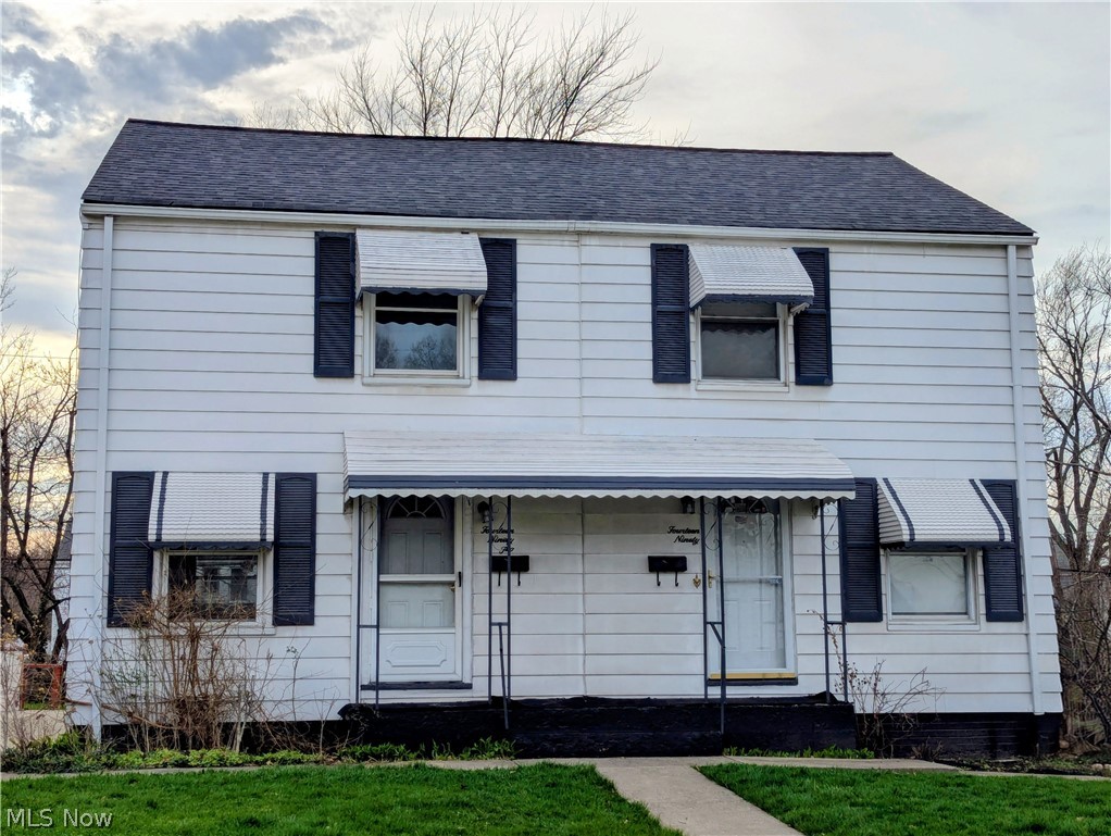 Here's your opportunity as an owner-occupant or investor to buy 1492 E. 250th Street, Euclid, a side by side home dwelling. The adjacent unit, 1490 E 250th Street, is also offered for sale, see MLS# 5199567.  Freshly painted thru out & move-in ready this home has 2 nice sized Bedrooms, updated Bathroom with Tub/Shower. A modern floor plan, there's a spacious Living Room that opens to the bright & pleasant Eat-In Kitchen / Dining area with new flooring and ceiling fan. The lower level is partially finished for additional living & storage space with a separate Laundry Room.  This home is full of benefits, aluminum sided, newer windows & doors, a nice, large fenced in back yard with a beautiful rear deck.  Conveniently located minutes from I 90, shopping, public transportation, easy commute to Downtown CLE or uptown locations, this home is a great buy! Buyer to assume any City violations or repairs.  Please do not disturb the adjacent tenant.  Call to schedule your showing today.  Also see the Duplex listing at MLS#5201441