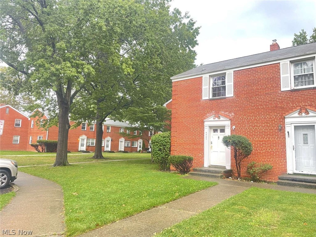 Excellent investment opportunity! This 2-bedroom, 1-bathroom townhouse in the Blisswood Village community of Euclid offers 704 sq ft of living space across 2 stories with a partially finished basement (341 sq ft total, 171 sq ft finished). Built in 1951 with brick and frame construction. Features brand new AC and furnace. Property is being sold as-is