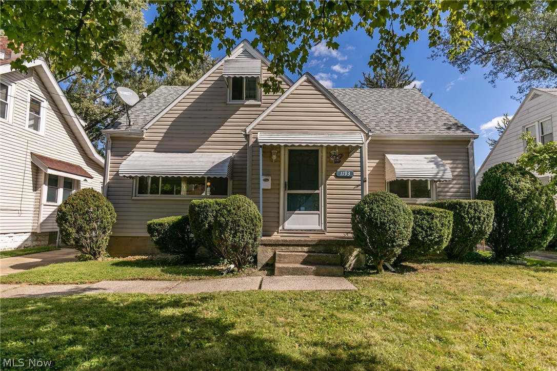 A move in ready cape cod in the heart of North Akron, with 3 bedrooms and over 1200sq ft.  This lovely home has many updates. New LVP flooring in the kitchen (2021), new carpet in the living room and downstairs bedrooms (2021), updated bathroom, vinyl windows and freshly painted. There is a full basement that has been waterproofed with a fully transferrable warranty, garage, large deck, and so much more.
