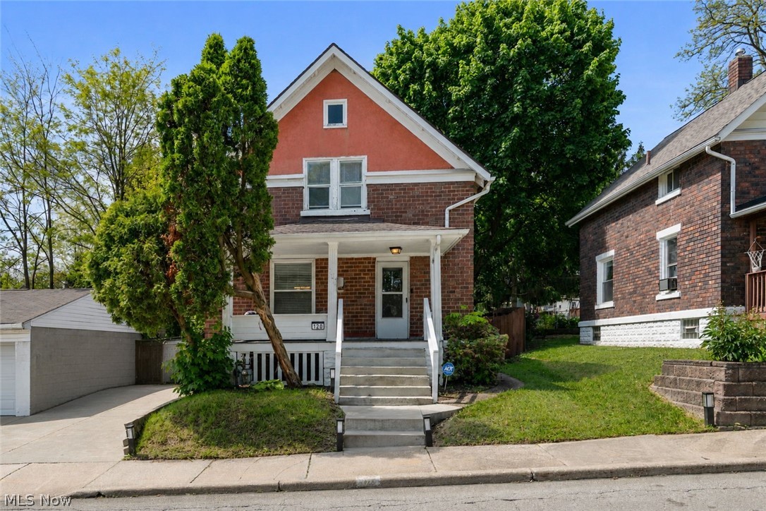 Location, location, location! Situated in the heart of vibrant downtown Cuyahoga Falls, 120 Grant Avenue places you just steps from the excitement of revitalized Front St, including popular restaurants, bars, parks and more. This classic all-brick home with off street parking offers 3 bedrooms and 1 beautifully renovated full bath featuring newer vinyl flooring (2024). The upstairs has been refreshed with newer carpet and fresh paint, creating a clean, move-in ready feel throughout. Inside, you'll appreciate the inviting layout with a welcoming living room, dedicated dining area, and an efficient kitchen complete with a newer refrigerator, and all appliances are included. The recently repainted basement adds additional functionality, and the washer / dryer will remain with the home as well. Outside, enjoy a fully fenced backyard that provides privacy and convenience for pets, entertaining, or relaxing outdoors. Affordable, updated, and ideally located, this home is a fantastic opportunity to move right in and enjoy everything Cuyahoga Falls has to offer.