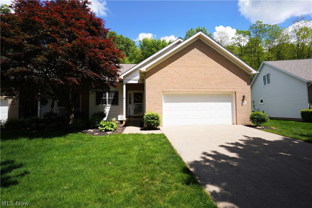 Ranch end unit. 2 bedrooms, 2 Full  Baths, 1st floor laundry, Fireplace, Deck, Full unfinished basement, 2 Car attached garage with utility tub.  Large kitchen with eating area. Vaulted Great room.  9ft ceilings. Skylights. New roof in 2022.
See Virtual tour.