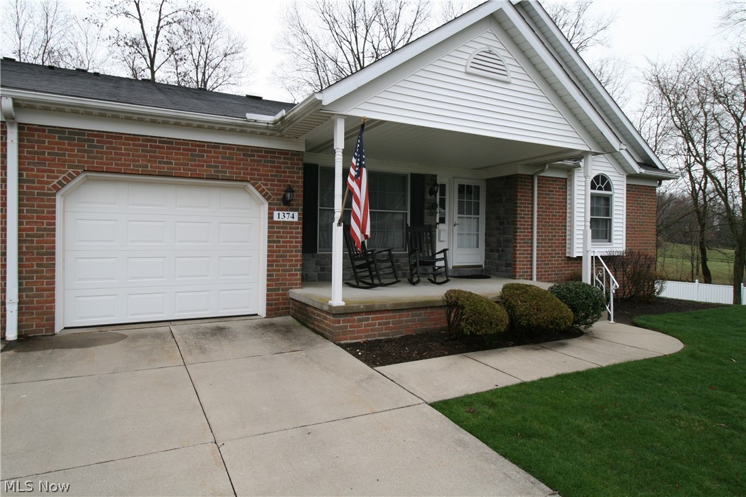 Move in ready in the heart of Lake Township - great location. 55+ community. Calm surroundings while being close to shopping & dining. This condo is clean as can be - new kitchen appliances stay, as does washer and dryer. Newer vinyl throughout main level with newer carpet in the 2 bedrooms. Tons of closet space and a full basement for finishing to your preferences or additional storage. First floor laundry with additional basement hook ups available. Call today!