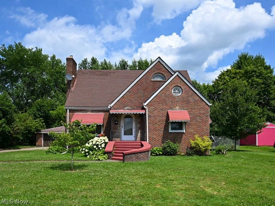 Welcome to this charming 3-bedroom brick Cape Cod offering tons of character and a functional layout. The main level features a convenient first-floor bedroom and half bath, making it ideal for guests and everyday living. Beautiful hardwood floors flow throughout much of the home, while the spacious living room with a cozy fireplace creates the perfect space to relax or entertain. A formal dining room provides dedicated space for gatherings, and the large kitchen offers ample counter and cabinet space. Upstairs, you'll find two oversized bedrooms and an updated full bathroom. The partially finished basement adds valuable living space for a recreation room, office, workout space, or anything that fits your needs. Set on a generous 0.36-acre lot, you'll have room to dream, grow, and enjoy the best of outdoor living. With a fully fenced backyard, two-car detached garage, and an extra-long driveway for plenty of parking, you'll appreciate the ideal blend of function and flexibility. This move-in-ready gem is ready for its next chapter. Come see all it has to offer!