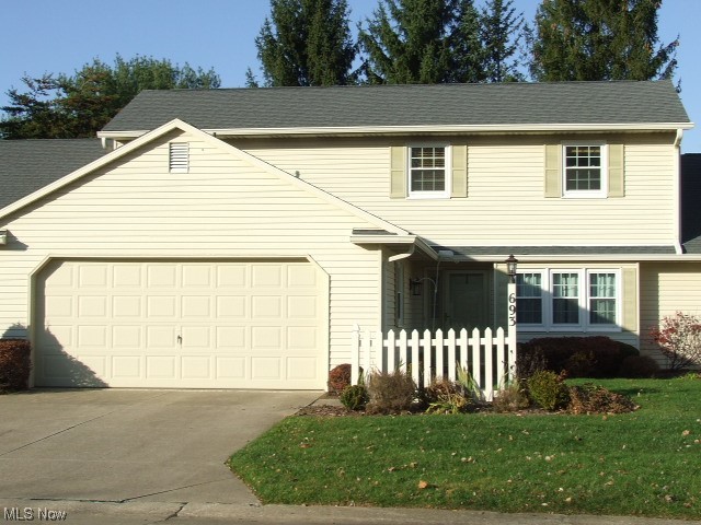 Wonderful 3-bedroom, 2-1/2 bath Townhouse Condo on dead-end street.  Well kept unit with huge great room with 2 skylights and chandelier at one end for dining area and french doors to 3-season room that leads to patio.  Large, eat-in kitchen with all appliances, breakfast bar and eating area in front of window for view, custom pantry, desk area, and tons of cabinets.  Down the hallway is a storage area, half bath, laundry room, master suite and entry to attached 2-car garage with cabinet and pull-down storage.  Master suite includes master bath with double sinks and step-in shower with seats, and walk-in closet with pocket door.  Upstairs is loft bedroom with closet, overlooking great room.  Also upstairs is 2nd full bath with tub/shower, and 3rd bedroom with regular closet plus 2nd "closet" that is 12x11, could be storage/game room/office/play room, you decide! Updates include newer vinyl windows, newer high-efficiency furnace, ceiling fans throughout. Ready for someone else to rake your leaves and shovel your snow?!  Make an appointment to see this Condo today!  (*Age restrictions are 18 and over (except disabled minor children), no parking on the street for over 24 hours, leasing is allowed for no less than 60 days, one pet only).  See rules and regulations in supplements*).  **The monthly fee will go up to $262 on January 1, 2024**