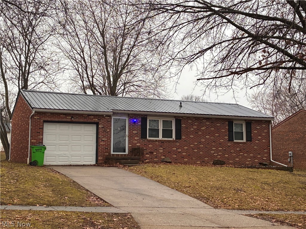 Nice traditional  neighborhood in Rittman.   3 bed 1 bath floor plan with an eat in kitchen space.  One car garage with enough room for storage, and a new door to the back yard.  The very large basement runs the entire length of the house.  What would you do with all that space?  Boxes of vinyl tile in the basement will be left for your next project!  HVAC (Heat pump, central air and heat) 2020, Metal roof and leaf guard 2017.