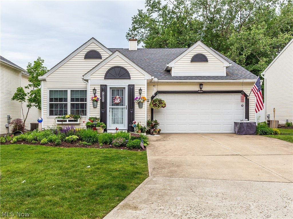 Welcome to 9132 Fern CV E! This stunning cape cod is loaded with updates and provides an incredible maintenance free living experience. Offering over 2,500 square feet, 3 beds, 3 baths in the highly coveted Falls Pointe development. First floor living is provided at it's finest with massive living room connected to dining space and cozy family room offering great views of the private back yard. Just off of the dining room is the newly renovated kitchen with brand new cabinetry, granite countertops, backsplash, and stainless steel appliances. Completing the first floor are two of the three bedrooms including  owners suite with en-suite and laundry room. Head upstairs to the guest suite with en-suite. Other improvements to note: Ventless fireplace 2014, windows double pane 2014, stamped lagoon 12x21 2016,custom window treatments 2017 ($8500.00). Do not miss out on this incredible opportunity!