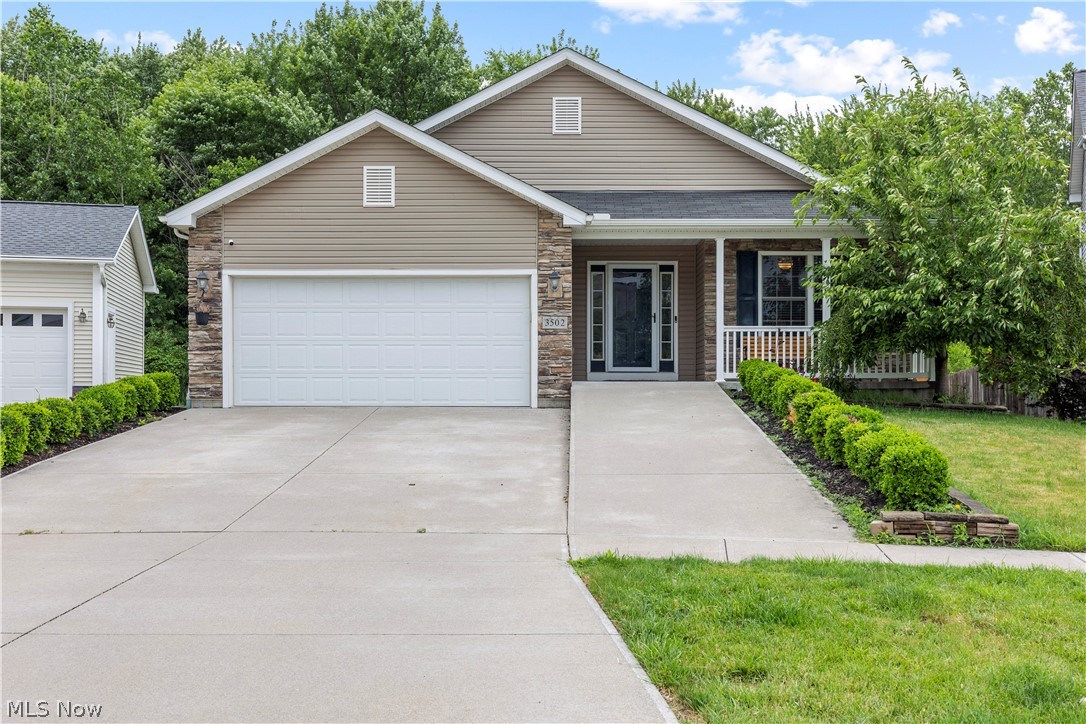 Welcome Home to 3502 Astor Lane in Martin's Run. This 1748 Sqft Ranch features 3 bedrooms and 2 baths. Built in
2014, this property still has some time left on its 15yr tax abatement, that means MUCH lower property taxes! This
property has some ADA features that include a concrete ramp to the entrance, wide hallway, and a walk in shower
with a bench seat. Enjoy the convenience of one level living with a wide open concept with elevated ceilings, and a
main level laundry room. Brand new, gorgeous LVP flooring was just installed throughout the main living area. The
kitchen features dark cherry stained cabinets with crown molding and stainless Steel appliances that stay! Rounding
out the main level is the owner's suite that includes a double vanity ensuite with a huge walk-in closet. The basement is
the same size as the main level, has 8ft ceilings and a rough in for a bathroom adding another 1748 sqft, if finished.
The lot sits on the edge of a wooded area. Enjoy sitting on the sprawling deck in the fenced in backyard, watching the
deer feed and the sounds of nature. A smaller platform is also on the ground, perfect for grilling, or a removable pool.
A shed provides plenty of space for all of your outdoor tools or toys! Don't miss out, call your favorite Realtor today to
schedule your private tour!