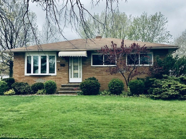 You're going to love this Solid Brook Park Brick Ranch Home with 14 X 12 Sunroom and nice sized yard.  The Large Living Room and all the first floor bedrooms 
have hardwood floors underneath the carpeting. Lots of closet and storage space throughout the home. Updates Include: Windows 2010, Driveway 2014, Vinyl
siding added to the 2-car garage 2015, Dishwasher and Hot water tank in 2020. In addition, the Basement has an extra finished bedroom and Rec Room. 
This Beauty won't last!