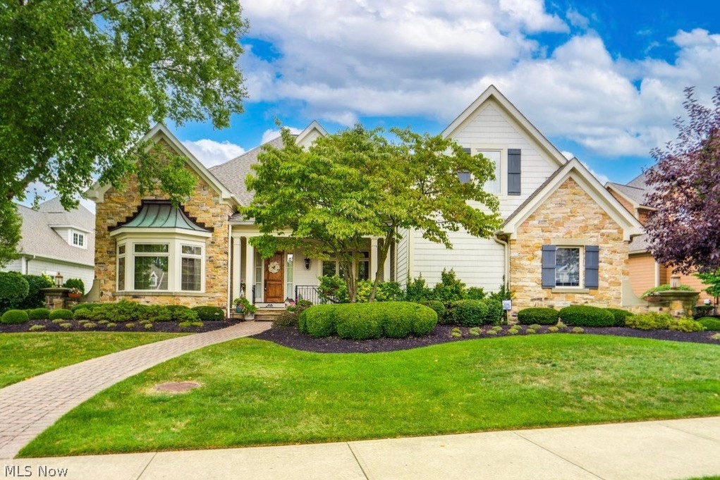 Welcome home to your stunning, detached cluster home located in the prestigious community of Chapparal.  Custom built by Valore, this 3 bedroom, 2 1/2 bath home offers soaring ceilings, exquisite finishes and exceptional detail throughout.  The front porch is the perfect spot for your morning coffee.  The private office surrounds you with warm birchwood built-ins and sunlight from the large bay windows.  Opposite the office is the formal dining room with crown moulding and tray ceiling.  The great room is sure to impress with its floor to ceiling stone fireplace and wood beam arches.  The chef in your family will love the updated eat-in kitchen with island seating for four, a plethora of granite countertops for prepping meals, plenty of storage in the custom cabinets and huge walk-in pantry.  The first floor master suite features a large walk-in closet and a luxurious updated bath with a glass shower and soaking tub.  Upstairs is a huge loft overlooking the great room, two bedrooms connected by a Jack and Jill bath and multiple storage areas.  Evenings outside will make you feel like you are in a private retreat.  Lush landscaping surrounds the expansive paver patio with built-in grill, fire pit, and dining area with pergola covering from the sun.  Call for your private showing today!!!